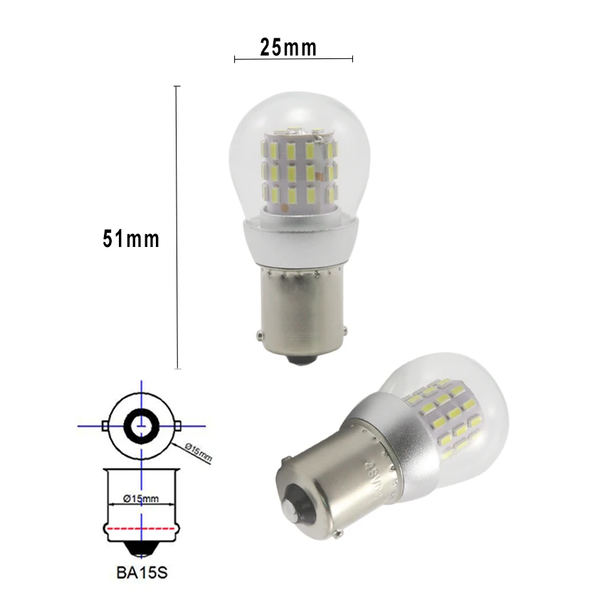 

MIDCARS Светодиодные лампы BA15D 12-24V (2 шт.)