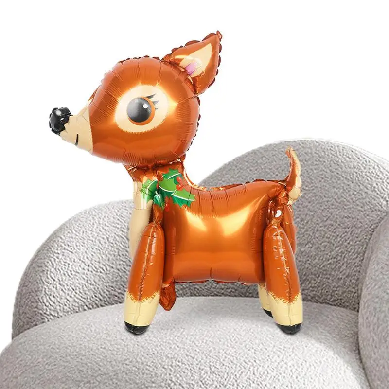

Christmas Elk Balloons Deer Walking Animal Mylar Foil Balloon Kids Party Supplies Baby Showers Gender Reveal Or Birthday Decor