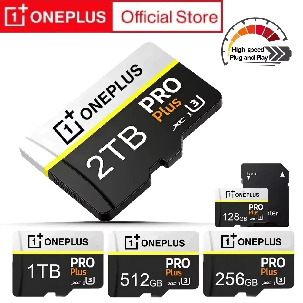 Фото Высокоскоростная карта памяти OnePlus Micro TF SD 2 ТБ, мини-карта памяти 1 ТБ, 512 ГБ, 128 ГБ, реальная емкость, для Nintendo Switch, Xbox №1