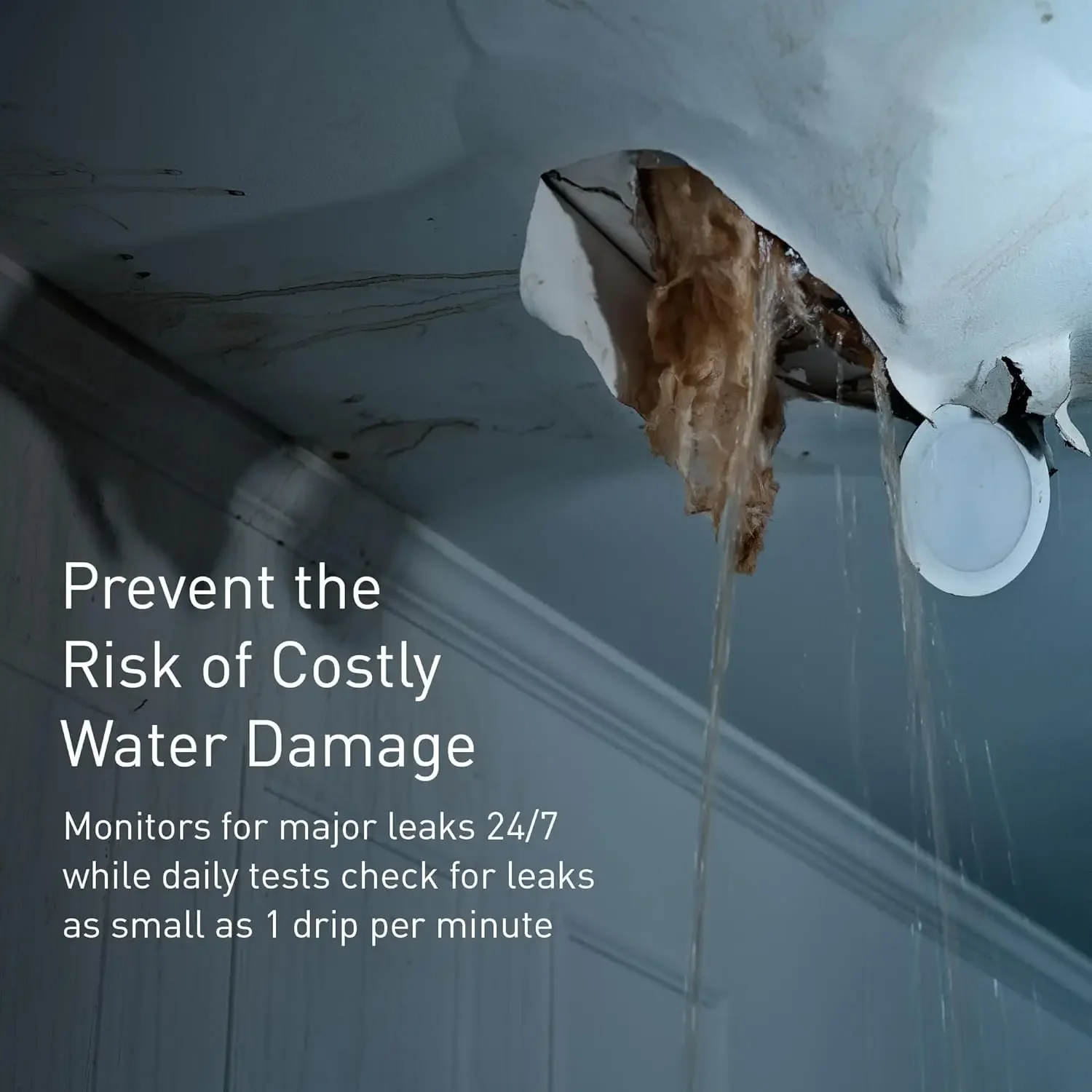 Умный датчик утечки воды Moen Flo и автоматический отключения Wi-Fi подключенный