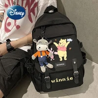 disneys new winnie the pooh youth backpack luxury brand couple backpack large capacity cartoon fashion student schoolbag