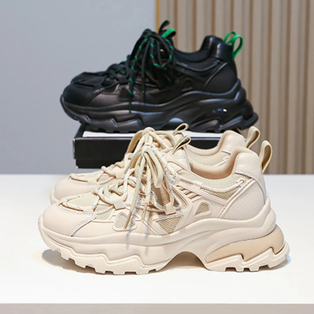 

Women's Chunky Platform Sneakers Autumn Fashion Casual Sneakers Comfortable Female Running Shoes 2022 New Luxury Shoes