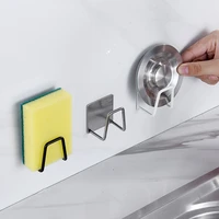 bathroom kitchen dishcloth holder for towel rag hanger stainless steel sponge holder rack shelf adhesive kitchen sink organizer