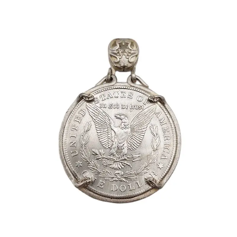 Wandering Coin 1921 European Style Holy Grail Mayan Organ Activity Coin Badge Pendant Collect Home Decoration Crafts Souvenir enlarge