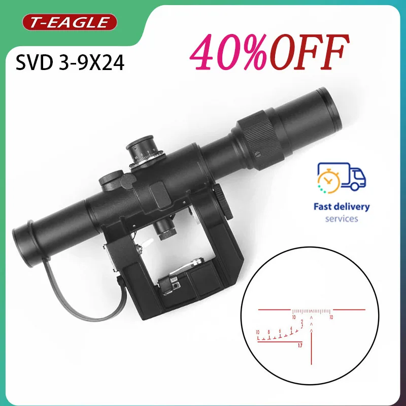 Охотничья винтовка SVD 3-9X24, оптический пневматический прицел PCP для страйкбола, мощный ударопрочный коллиматор