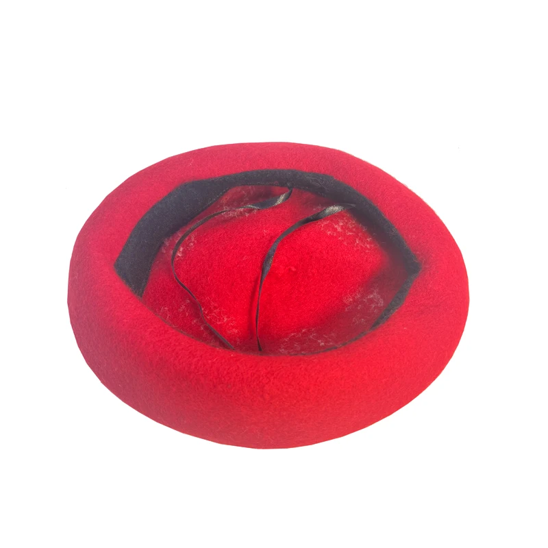 Дизайнерский Женский Берет С Милыми Красными И Белыми Грибами. Теплая Шерстяная