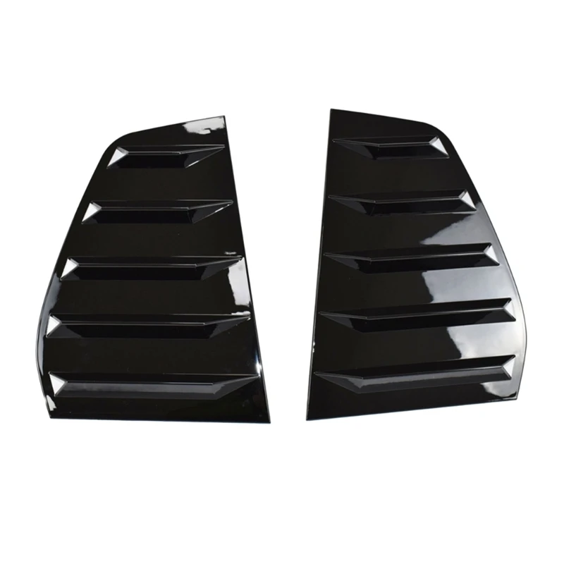 

Car Rear Quarter-1/4 Window Louvers Sun-Shade Windshield Cover Trim Sticker 2pcs