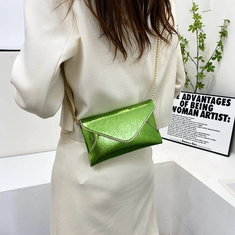 

Женские Оранжевые сумки-мессенджеры 2022, золотые блестящие вечерние клатчи и кошельки, сумки-конверты, кошелек, сумка на плечо с цепочкой