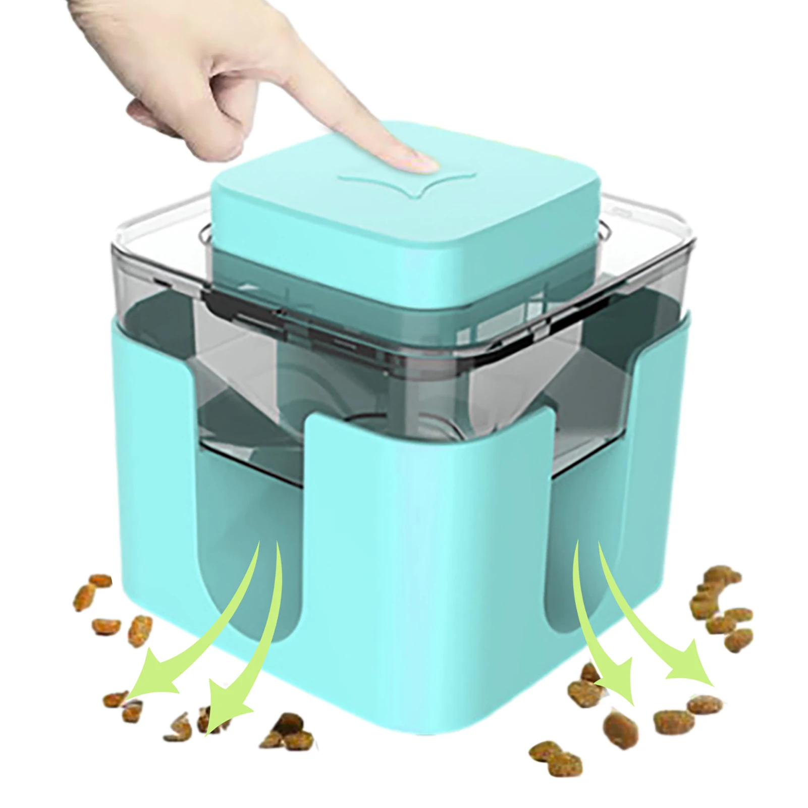 

Dog Slow Eating Feeder Food Dispenser Durable Dog Feeder With 4 NonSlip Rubber Pad Dog Press Slow Food Feeder Puzzle Train Toy
