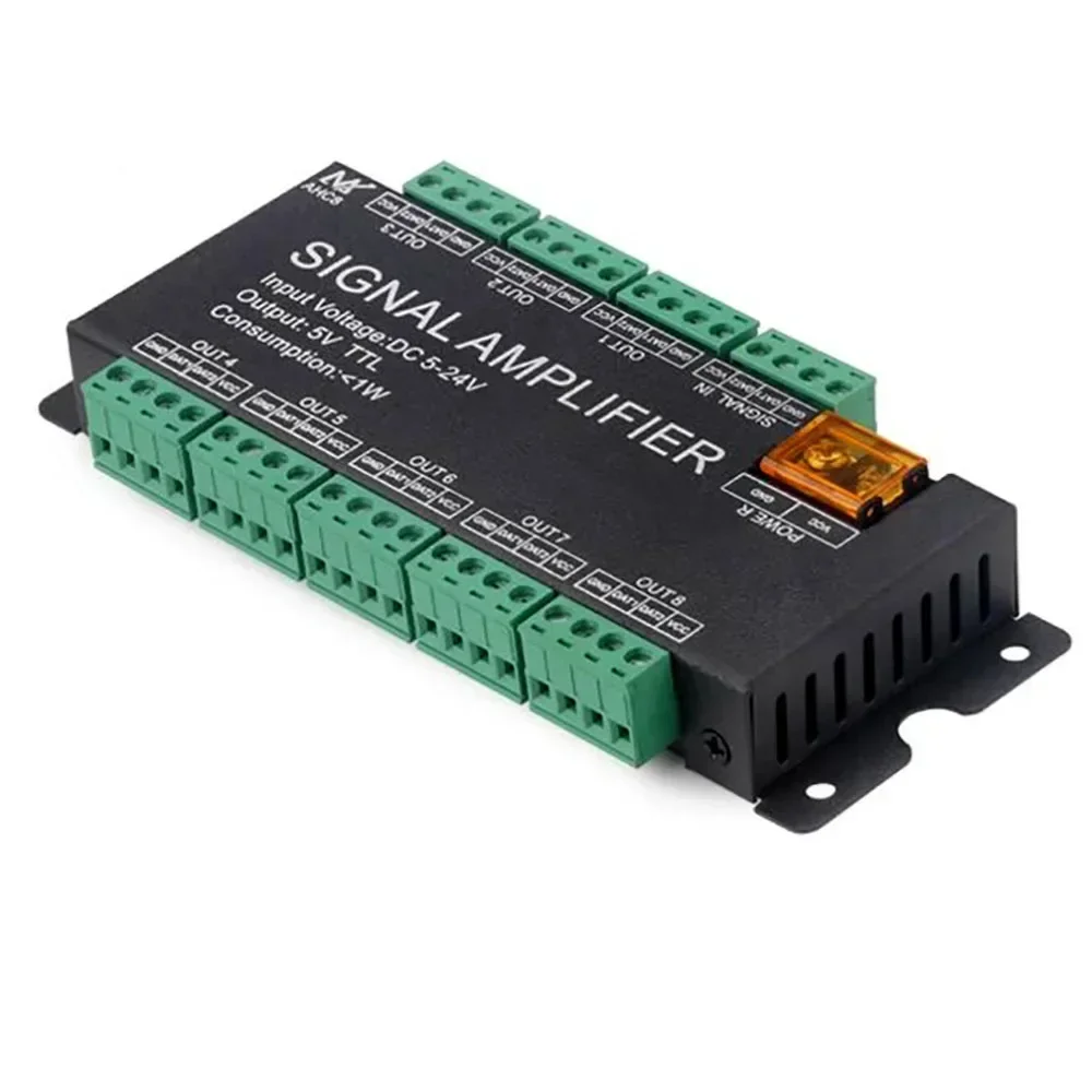 AHC8 DC5V-24V 8CH TTL синхронизатор сигнала светодиодный усилитель 8 портов выход для