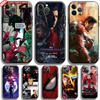 avengers iron man spiderman for apple iphone 13 12 11 pro max 12 13 mini x xr xs max se 6 6s 7 8 plus phone case tpu back