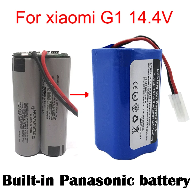 

Новинка, литий-ионный аккумулятор 14,8 в, 2600 мАч для робота-пылесоса Xiaomi G1 MI Essential MJSTG1, набор батарей 18650