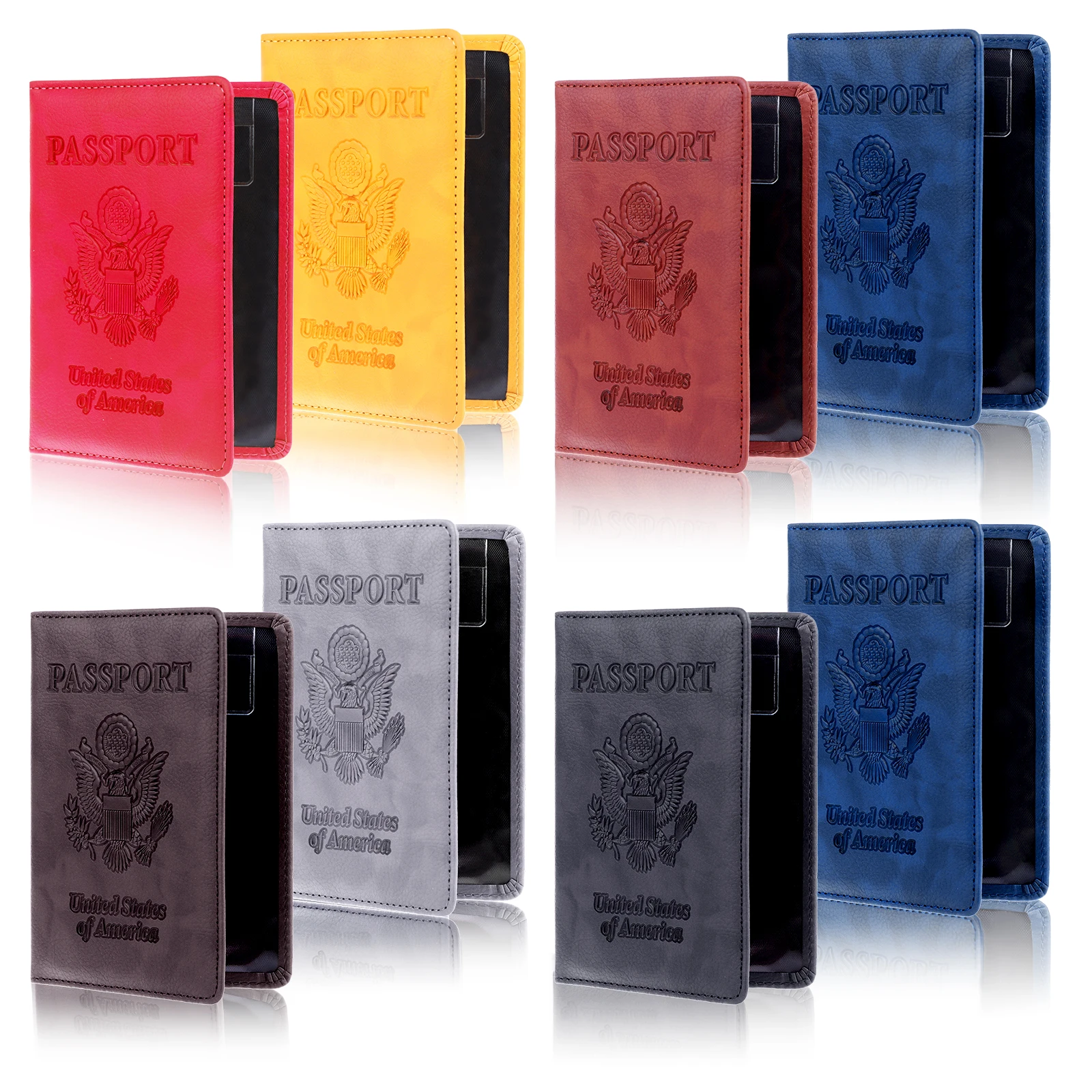 

8 шт., кожаные обложки для паспорта