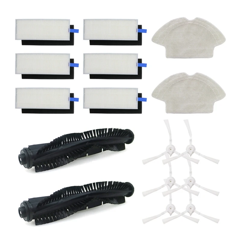 

For Qihoo 360 S6 Roll Brush HEPA Filter Main Brush Side Brush Mop Cloth Robotic Vacuum Cleaner Parts Accessories