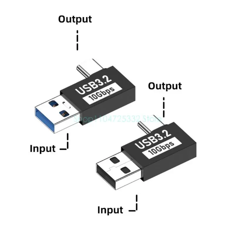 Фото Адаптер USB C для ноутбука, быстрая передача данных, подключение традиционных USB -устройств к портам типа C №3
