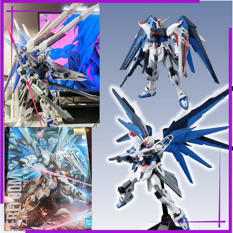Фото 【В наличии】Конструктор Bandai MG Freedom Gundam Ver.2.0 1/100 ZGMF-X10A (пластиковая модель) №1