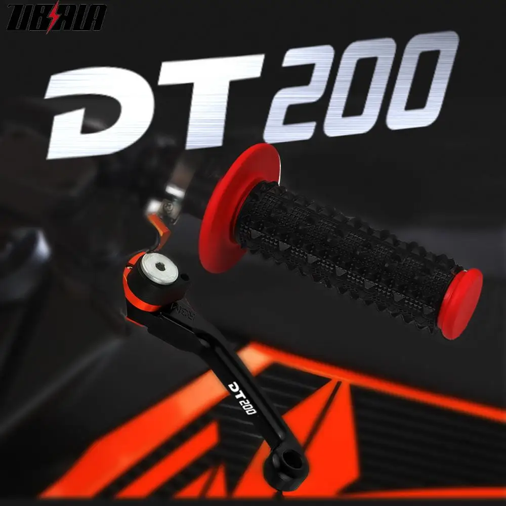 

Motorcycle Aluminum DirtBike Brake Clutch Lever 7/8'' Rubber Handle Bar Grip For YAMAHA DT200 DT 200 dt200 1988-1994 Accessories