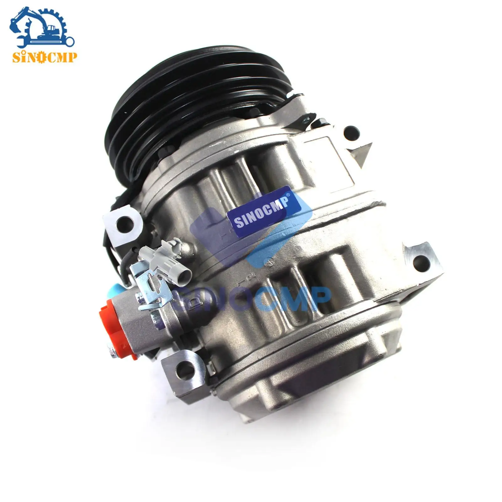 

SINOCMP 2PK Air Conditioning Compressor Electromagnetic Clutch Assy for Toyota Coaster Bus 10P30C Parts AC Compressor