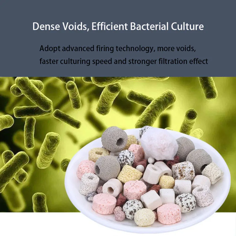 

500g 14 Types Aquarium Bio Balls Biochemical Ball Filter Media for Aquarium Filter Accessories for Fish Tank High Quality