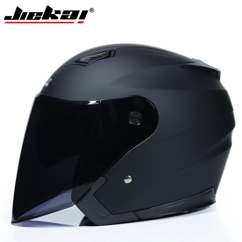 

Genuine JIEKAI Helmet Motorcycle Motorbike Dual Lens Summer Winter Open Face Helmet Moto Capacete Para Motocicleta Casco