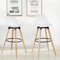 2Pcs/Set Modern Bar Chairs Bar Stools Dining Chairs Height Kitchen Counter Bar Chairs for Home Office Bar Chair Back High Stool