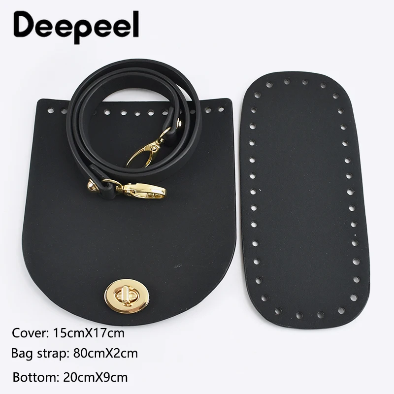 1Sets Deepeel PU Artificial Leather Backpack Bottom Cover Strap Replacement DIY Knitting Crochet Handbag Sewing Accessories