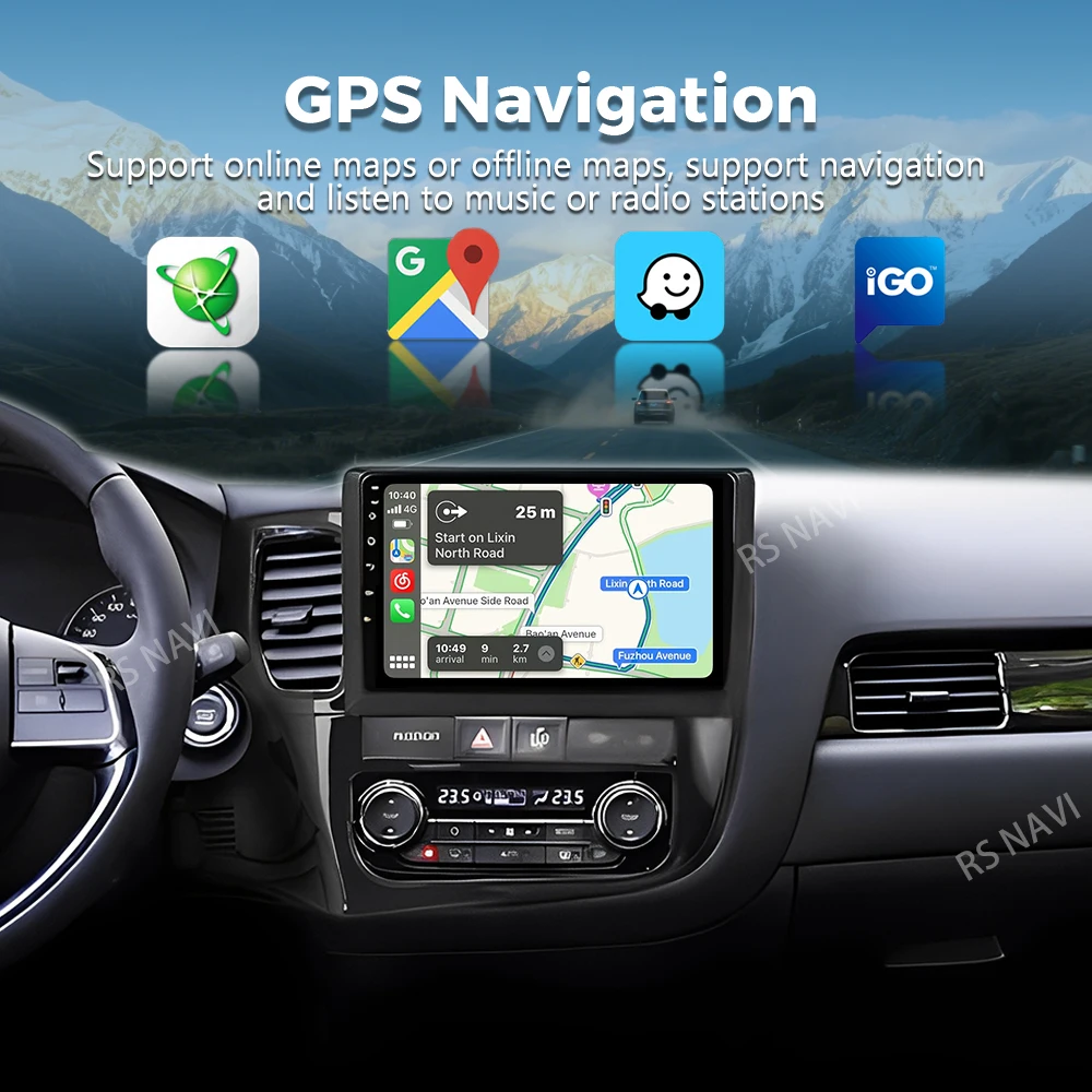 Фото Автомагнитола Android 16 CarPlay для Mitsubishi Outlander 3 GF0W GG0W 2012-2018: Мультимедийный видеоплеер с GPS и голосовым управлением AI №5