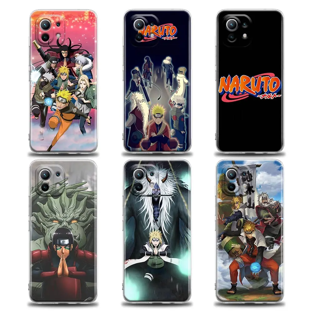 

Narutos Anime Naruto For Xiaomi Mi 10 11 11T Pro Lite 12X POCO X3 F3 NFC Case Clear Cover Phone Case For Redmi 9 10