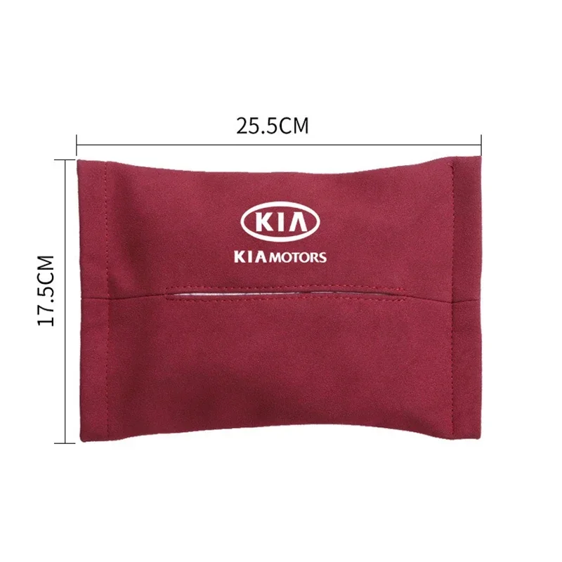 Замшевая Автомобильная салфетка крышка бумажная коробка для хранения KIA K2 K3 KX3 K5