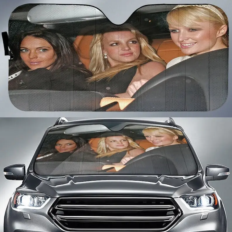 

Paris Britney Lindsay Heat Car Auto Sun Shade auto Accessories Iconic 2000s, Car Sun Shade, Car Sun Shade, Car Windshield : Desi