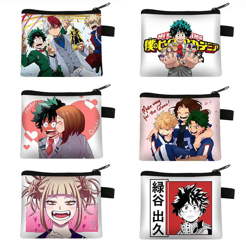 

Anime My Hero Academy Coin Purse Cartoon My Hero Stationary Money Bags Boku No Explosive Haoshengi Mini Lipstick Bag