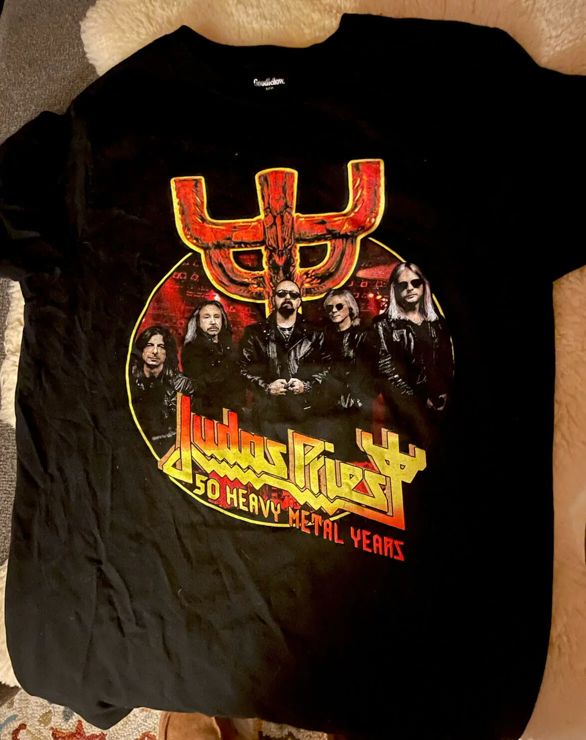 

Judas Priest 50 Years of Heavy Metal 2022 Tour T Shirt Medium M Rob Halford
