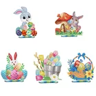 Алмазная мозаика Стразы 5D для творчества, мозаика со светодиодной подсветкой в виде рождественской елки, живопись особой формы сделай сам