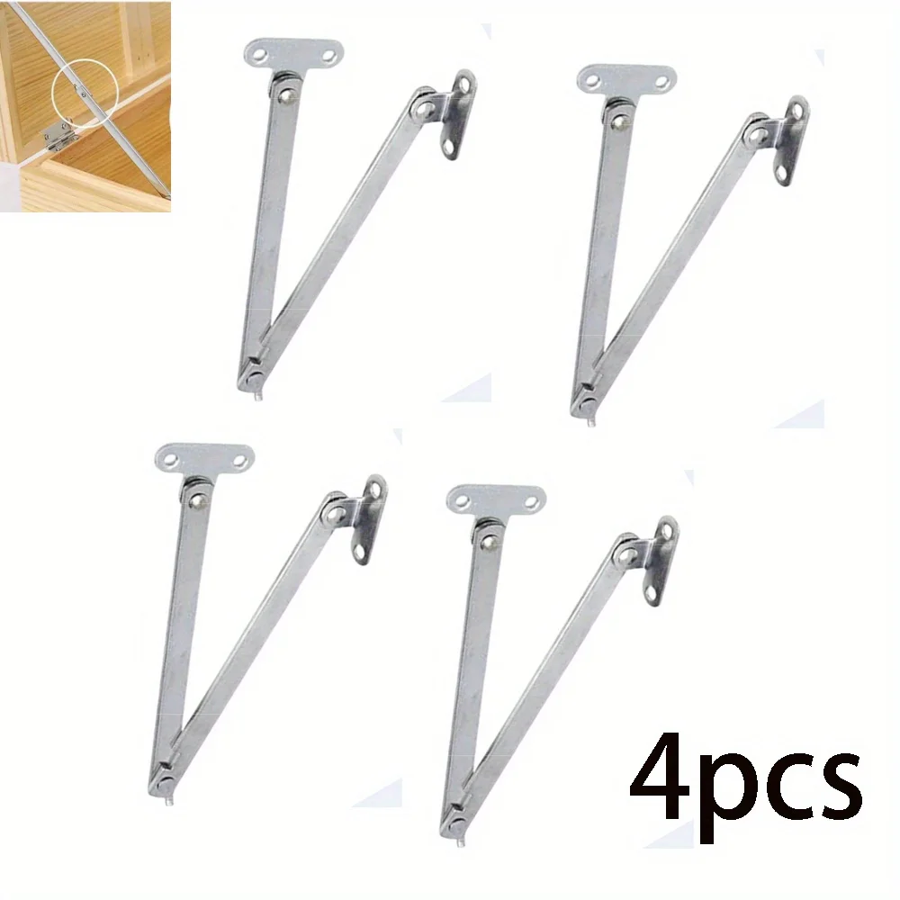 

4 Шт., Складные Опорные Петли Из Нержавеющей Стали, Вращающиеся На 180 Градусов Для Кронштейнов Для Ножек Стола