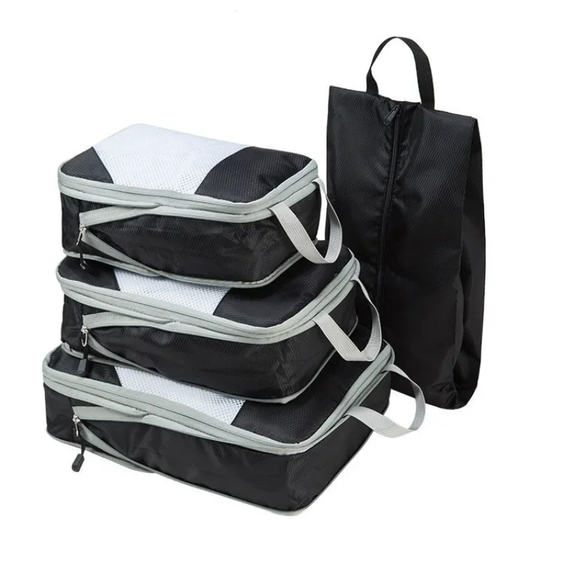 

Вместительная дорожная сумка для хранения, компрессионная упаковка, складной водонепроницаемый чемодан, нейлоновая Портативная сумка, багажная стойка