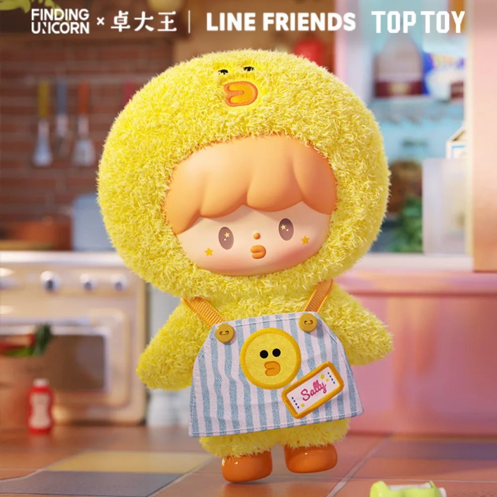 Фото TOPTOY Zhuodawang LINE FRIENDS Серия «Лучшие друзья D» — плюшевая фигурка-брелок в слепой коробке, милая коллекционная настольная декорация, подарок. №3