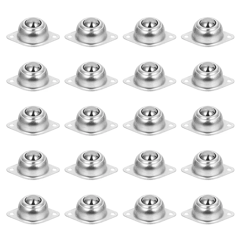 

Flange Mounted Transfer Ball Steel Screw Mounted Round Ball Bearing Universal Rotation Caster For Transmission Furniture