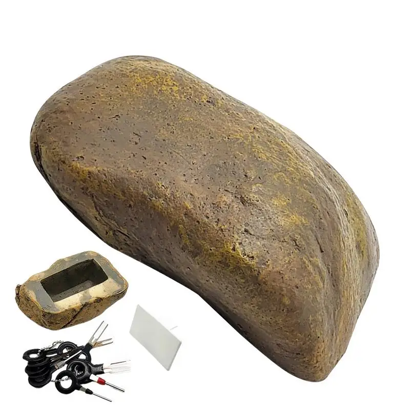 

Fake Rock Key Hiders Lock Box Key Case For Home Outdoor Key Hider Decorative Rock Decorative Storage Box For Home Safety key box