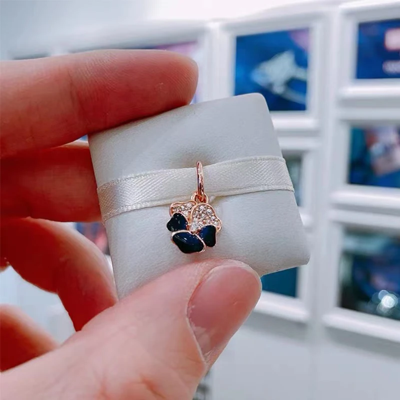 2021 новые серебряные бусины 925 пробы белого розового и фиолетового цветов