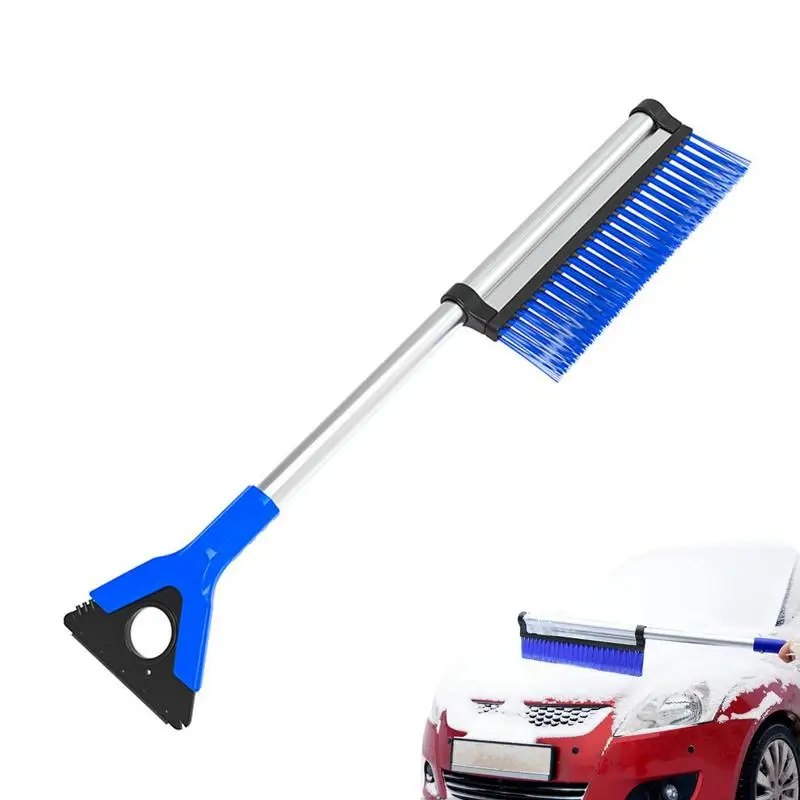 

Автомобильный скребок для снега и щетка, автомобильный скребок для льда для окон с регулируемой длиной, зимние автомобильные аксессуары дл...