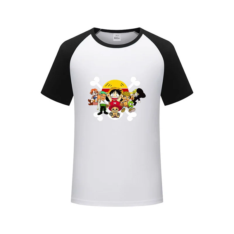 

Anime One-Pieces T shirt Men Cool Print Short Sleeve kids T-shirt Retro Street Hipster Boys Girls Tshirt Hip Hop Punks T-Shirts