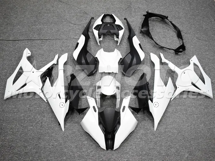

Injection Mold New ABS Motorcycle Whole Fairings Kit for BMW S1000RR 2017 2018 17 18 HP4 Bodywork set Custom Free white