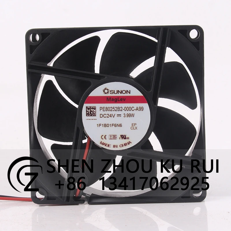 PE80252B2-000C-A99 вентилятор охлаждения для SUNON 12V48V DC24V 3,99 W EC AC 80x80x25MM 8CM 8025, большой объем вентиляции, промышленный вытяжной