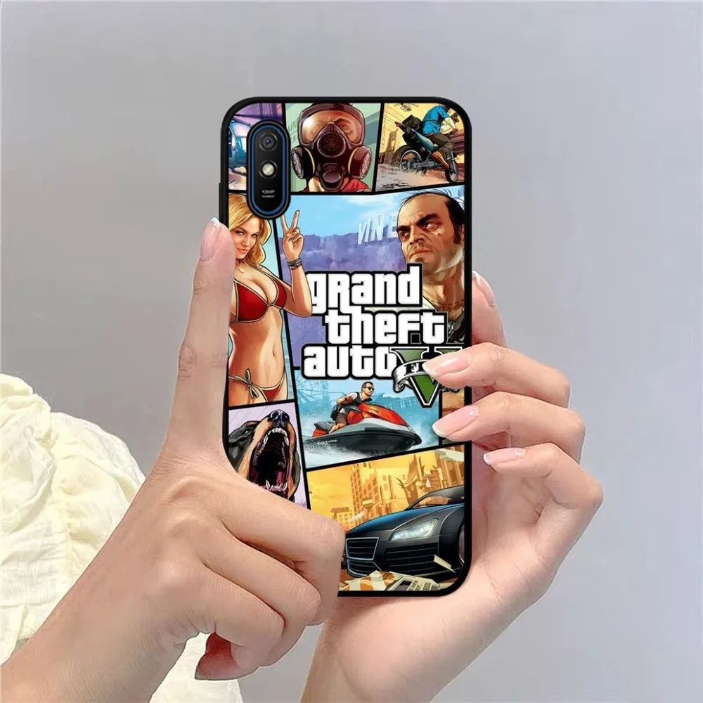 G-GTA 6 G-Grand Theft A-Auto Phone Case For Redmi 5 7 8 9 10 Plus Pro A GO K20 K30 K40 F3 Fundas