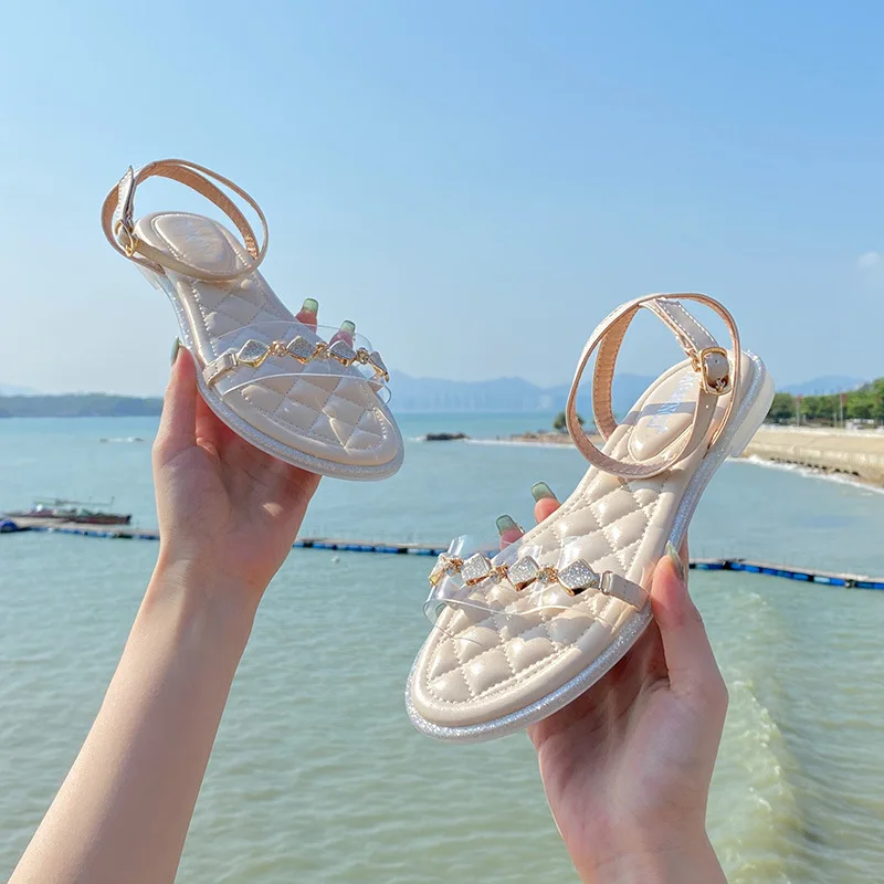 Фото Fairy Windy Sandal Women's Summer 2025 External Sandal Women's Airable Flat Roman Sandal Large Size Women's Shoes №5