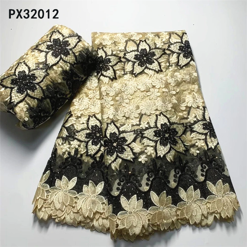 Нигерийское вечернее платье кружево французское Сетчатое 5 ярдов вышивка с