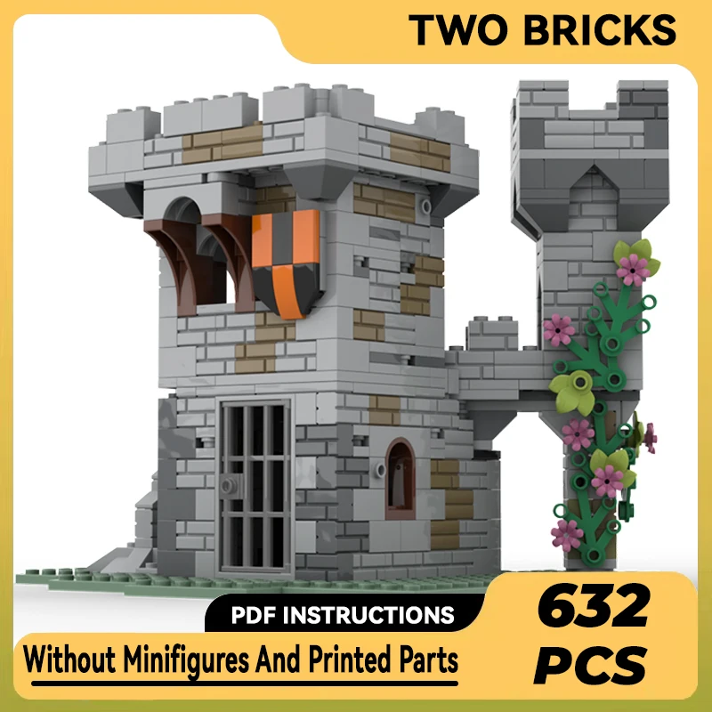

Moc Building Blocks Modular Fortress Model Castle Outpost Technical Bricks DIY Assembly Construction Toys For Child Holiday Gift