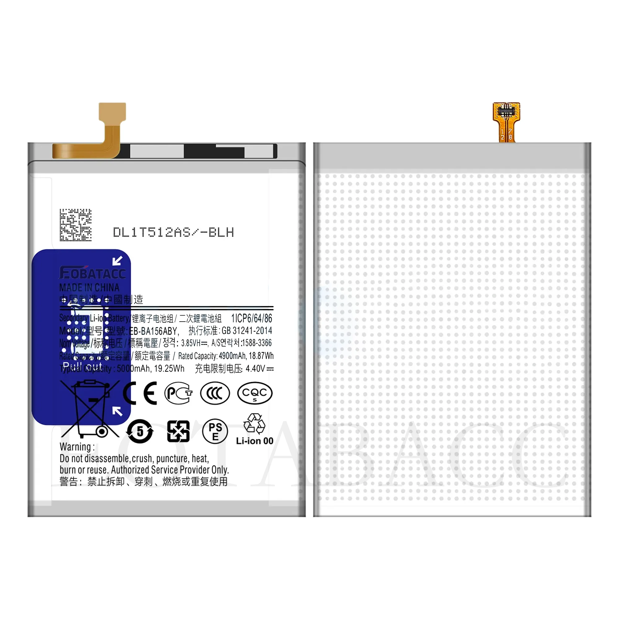 Фото Аккумулятор EOTABACC для Samsung A15 5G/4G (модель EB-BA156ABY) 2026 года, с инструментами для замены №3