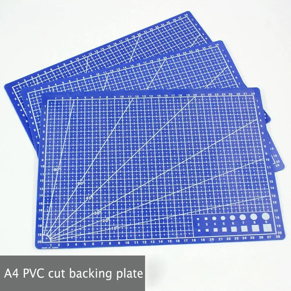 

A3 PVC sewing cutting mats Rectangle Grid Lines Cutting mat Double-sided board cutting Mat DIY Craft design Plate tools