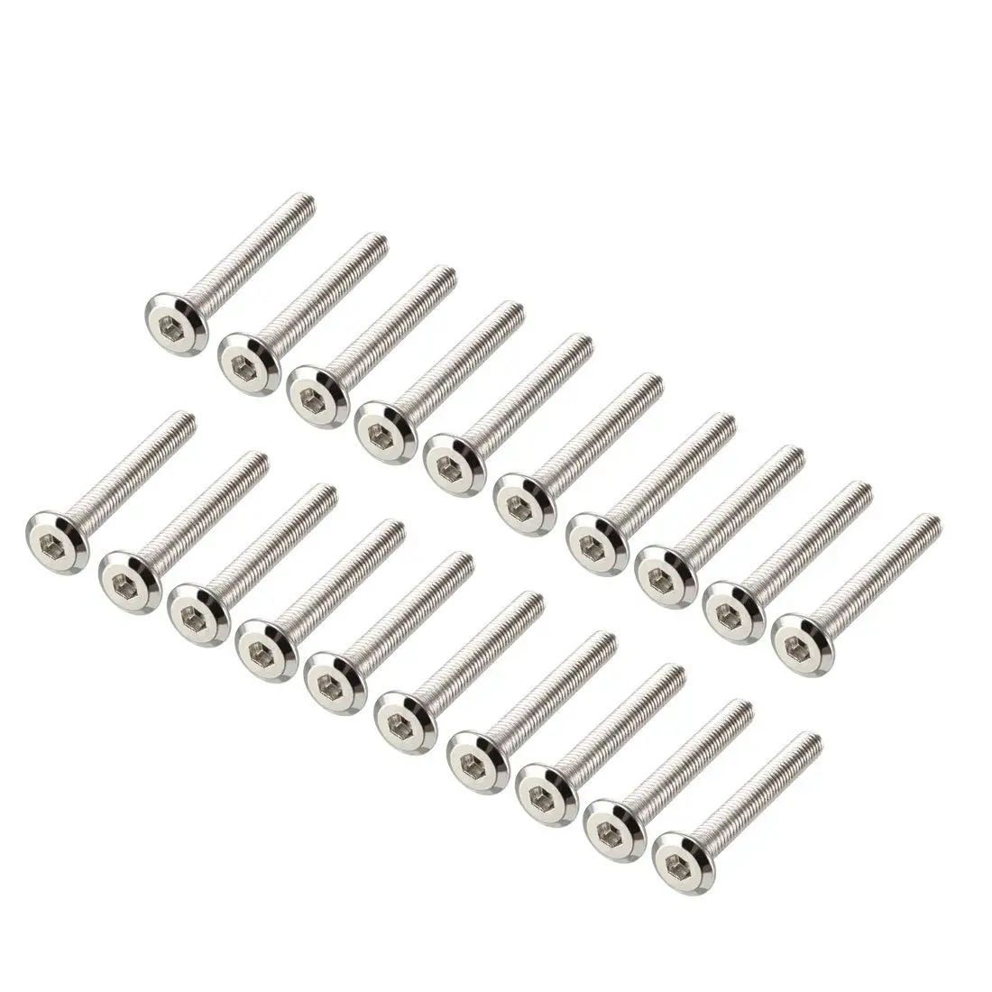 

Keszoox M6x45mm Furniture Bolts Hex Socket Screws Fastener Carbon Steel 20pcs